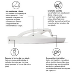 Tongs Instep couleur blanche